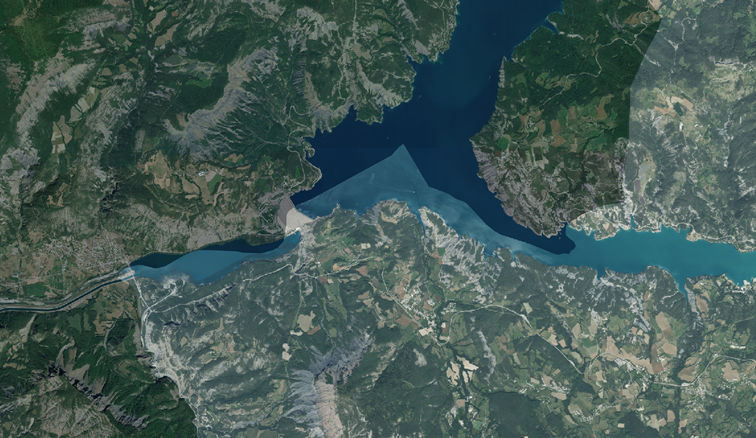 Ortho multi-sources - express - entre le département des Hautes-Alpes et des Alpes-de-Haute-Provence Ortho multi-sources - express - entre le département des Hautes-Alpes et des Alpes-de-Haute-Provence